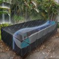 thumbnail image 3 of Funda para Muebles de Jardín 170x110x75cm Negro Oxford 420D Resistente al desgarro para Anti-UV Impermeable con Hebilla de Bloqueo Varios tamaños Funda para Muebles rectangular, 3 of 5