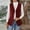 Red, variant on WMTBSRSW Corduroy Blazer Vest for Women Fashion V Neck Sleeveless Coat Lightweight Button Down Cardigan Jackets Fall Outwear Mint Green Medium