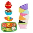 thumbnail image 2 of 4 Pcs Silicone Lunch Box Dividers, Bento Bundle Dividers For Kids Accessories B, 2 of 6