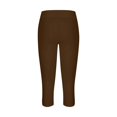 thumbnail image 4 of Jxximdong Leggings for Women Leggings For Women High Waisted Cutout Yoga Lightweight Cozy Cropped Pants Solid Soft Pajams Pants Brown S Yoga Pants, 4 of 5