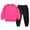 A59-Hot Pink, variant on Hessimy Toddler Boys Girls Spring Summer 2Pcs Long Sleeve Sweatshirt Tops Pants Warm Sweatsuit 18M-6T(Light Blue,11-12 Years)