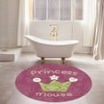thumbnail image 3 of Viccilley Washable Area Rug Non-slip Round Mat Sitting Pad Flannel Area Rugs Rotray Chair Mat Bedroom Decor(80cm), 3 of 7