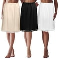 thumbnail image 5 of Inevnen Half Slips for Under Dresses Skirt Extenders Skirt Womens Half Slip Satin Anti Static Lace Long Underskirt, 5 of 8