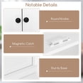 thumbnail image 6 of Gymax 72.5'' Kitchen Pantry w/4 Door 6-Tier Shelves Freestanding Modern Storage White, 6 of 10