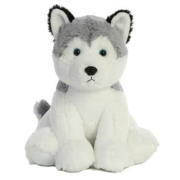 Aurora 50269 14 in. Cuddly Husky Cozy Comfort Endless Snuggles Stuffed Animal Toy, Gray