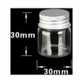 thumbnail image 3 of Vials Small Glass Bottles Mini Jars With Aluminum Screw Top Storage Lids New X3R6, 3 of 9