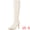 Cream, variant on DARING DIVA Women's Stylish Stiletto Heels Knee High Boots with Pointed Toe Black 9.5