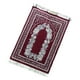 thumbnail image 2 of Alfombra de oración portátil para viaje con estampado de flores, rectangular, para suelo Rojo oscuro, 2 of 9
