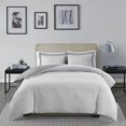 thumbnail image 3 of Madison Park Hayden Housse de Couette Réversible à Rayures Mini Set Gris Simple, 3 of 4