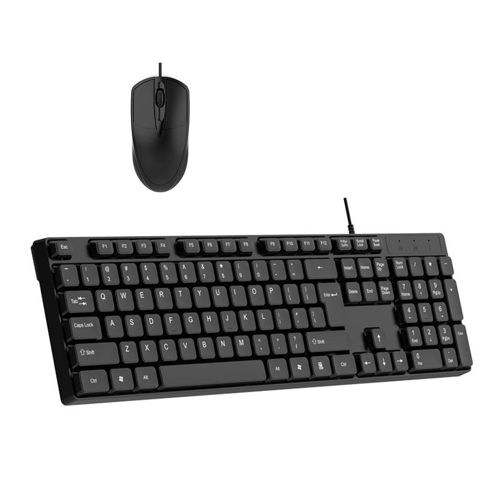 Gaming Keyboard and Combo USB Corded Full Size Mechanical Feeling Keyboard for Laptop Desktop