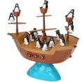 thumbnail image 1 of Emocionante juego de equilibrio con un barco pirata. ¡No dejes que los pingüinos se caigan al fondo! Bloques de construcción apilables. Juego de mesa Montessori para niños pequeños., 1 of 5