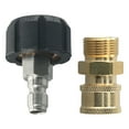 thumbnail image 2 of Pressure Brass Washer Adapter Kit M22-14mm 1/4\\\\\\\" For Connecting Pressure Washer Hose Rods Quick High Quality Connect Accessory, 2 of 12