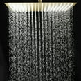 thumbnail image 5 of 1-Spray 16 in. Single Wall Mount Square Fixed Rain Shower Head in Brushed Gold, 5 of 10