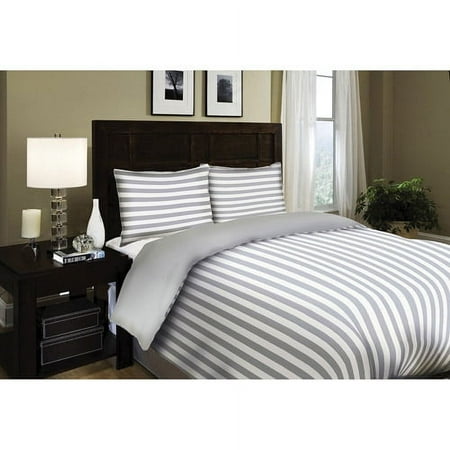 Club Stripe 250-Thread Count Duvet Bedding Set