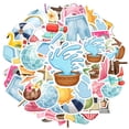 thumbnail image 2 of 35pcs-50pcs Tropical Stickers Kids Vacation Stickers Summer Beach PVC Stickers for Laptops Suitcases, 2 of 9