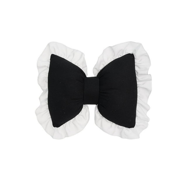 fastboy Car Headrest Pillow Stylish Car Pillow With Unique Bow Tie Shape Creative Polyester Car Neck Pillow black headrest