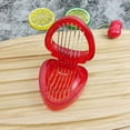 thumbnail image 4 of Cortador de fresas de acero inoxidable, cortador de frutas, herramientas para cortar fresas, dispositivo creativo para cortar fresas, 4 of 6