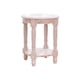 thumbnail image 2 of Soporte para plantas, taburete de madera, soporte para plantas, mesa redonda, soporte para plantas, soporte para pecera para Blanco, 2 of 9