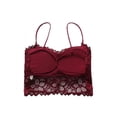 thumbnail image 2 of MarinaVida Women's Lace Camisole Strappy V Neck Vest Sexy Bralette Cami Crop Top, 2 of 6