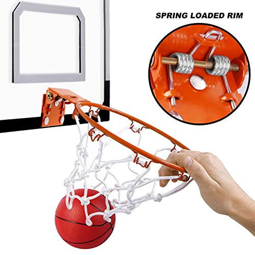 AOKESI Mini panier de basket et balles d'intérieur 17,8 x 14