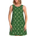 thumbnail image 1 of Fotbe Christmas (2) Vestido de Verano sin Mangas para Mujer – Vestido Midi Línea A, Estilo Camiseta Floral, Vestido Playero Casual y Fluido, 1 of 7