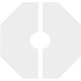 thumbnail image 4 of 18"OD x 4"ID x 7"C x 1"P Westin Architectural Grade PVC Contemporary Ceiling Medallion, Two Piece, 4 of 11