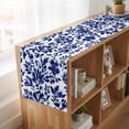 thumbnail image 6 of Blue Spring Floral 70 Inch Table Runner, Summer Flowers Farmhouse Botanical Farmhouse Dresser Scarf Cotton & Linen Tablerunner for Dining/Kitchen Island/Holiday Party Décor 13" x 70", 6 of 9