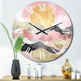 thumbnail image 3 of Designart "Colors of the Mountain V" Abstract Landscape Oversized Wall Clock, 3 of 5