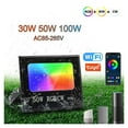 thumbnail image 3 of LED Reflector RGBCW Intellint Floodlight Outdoor Spotlight 30W 50W 100W Waterproof Tuya App Control, 3 of 8