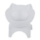 thumbnail image 2 of Cuenco de comida para mascotas con soporte elevado para gatos y perros, cuenco de agua con diseño inclinado de 15 degree, no apto para mascotas. Blanco, 2 of 5
