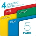 thumbnail image 2 of Esselte 1524E5ASST Heavy Duty Reinforced File Pocket, 3.5" Expansion, Letter Size, Randomly Assorted Colors, 5/box, 2 of 4