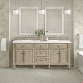 thumbnail image 6 of James Martin Vanities 72" Double Vanity, Light Natural Oak w/ 3 CM White Zeus Quartz Top, 6 of 7