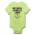 thumbnail image 1 of CafePress - Dont Drop Me My Uncle Is A Lawyer Body Suit - Baby Light Bodysuit, 1 of 1