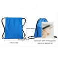 thumbnail image 4 of CNKOO Drawstring Backpack Bags Cinch Sacks String Portable Backpack DIY for School Home Gym Travel Sports Storage, 4 of 12
