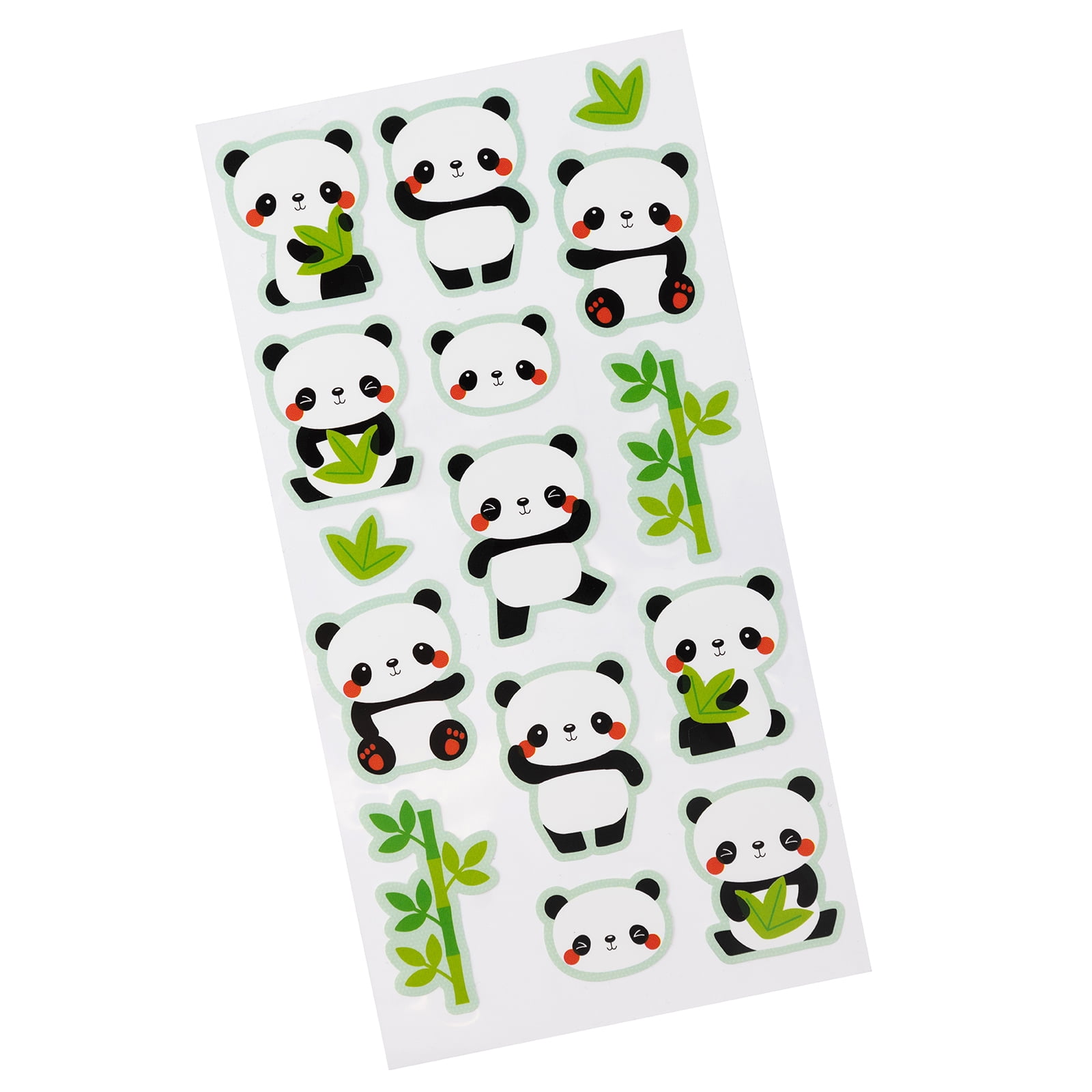4 Packs Panda Puffy Stickers for DIY Craft Decoration 4 Packs EX Thick