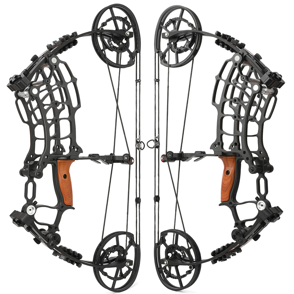 AMEYXGS Short Axis Compound Bow 30-70lb Set Dual-Use Steel Ball Arrow Archery Hunting RH LH