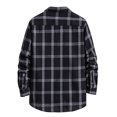 thumbnail image 4 of PBNBP Mens Shirts Casual Plaid Print Long Sleeve Button Down Shirts Vintage Street Style Shirts Loose Fit Shirts with Pocket, 4 of 7