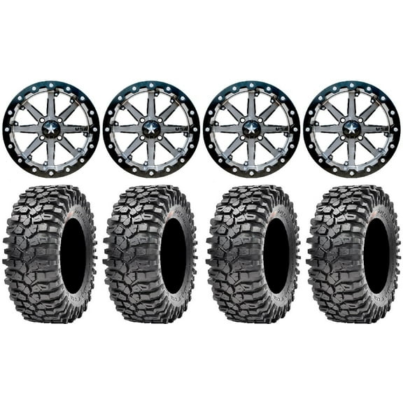MSA Lok 15" UTV Wheels 35" Roxxzilla Tires Polaris RZR XP 1000 / PRO XP / Ranger XP 900/1000