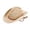 Beige, variant on Gustave Western Straw Cowboy Hat for Women Men Wide Brim Beach Sun Hat Summer Fedora Cowgirl Hat with Windproof Chin Strap - Khaki