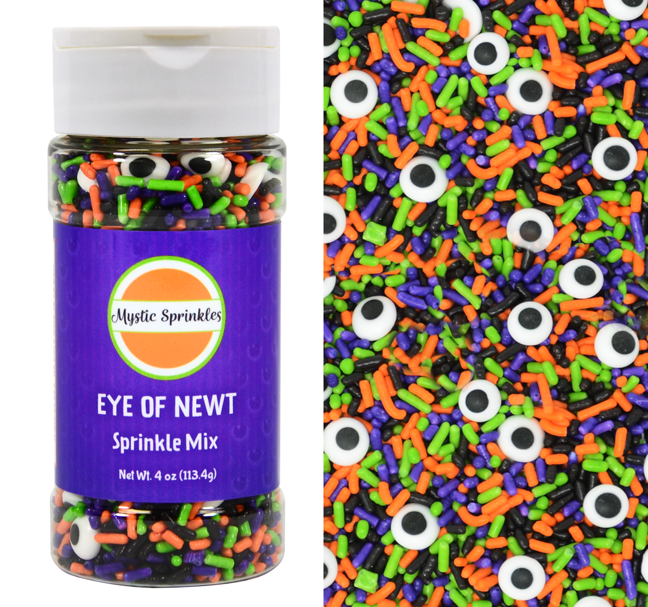 Mystic Sprinkles Eye of Newt Sprinkle Mix 4 Ounce Bottle
