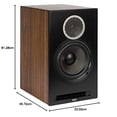 thumbnail image 2 of ELAC Debut Reference B6.2 - Altavoces para estantería (par), Deflector Negro, gabinete de Nogal, 2 of 8