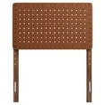 thumbnail image 4 of Headboard, Twin Size, Walnut Brown, Vegan Leather, Bedroom, Modern Contemporary HB36751, 4 of 9
