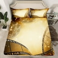 thumbnail image 2 of Manfei Vintage Film Twin Sheet Sets for Kids, Cinema Tricket Twin Fitted Sheet, Movie Theater Theme Flat Sheet, Breathable Home Decor, 3pcs, 2 of 7