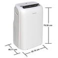 thumbnail image 2 of Aire Acondicionado Portátil Toshiba Ventilador y Deshumidificador 3 en 1 con Wi-Fi y Pantalla Led Compatible con Alexa y Google Assistant 8000 BTU Reacondicionado, 2 of 11