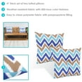thumbnail image 3 of Sunnydaze 19" x 19" Chevron Bliss Polyester Square Decorative Outdoor Throw Pillow, 2 Count, 3 of 10