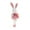 Pink, variant on 8.6 Inch Easter Bunny Figurines - Pastel Color Plush Bunny Hanging Ornaments for Easter Decoration, Spring Tea Party, Baby Shower Supplies and Holiday Home Tabletop Centerpieces