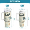 thumbnail image 6 of Yayeee 30oz Stainless Steel Tumbler with Straw and Handle Double-Wall Insulated Travel Water Bottle, Halloween Cute Pumpkins, 6 of 8