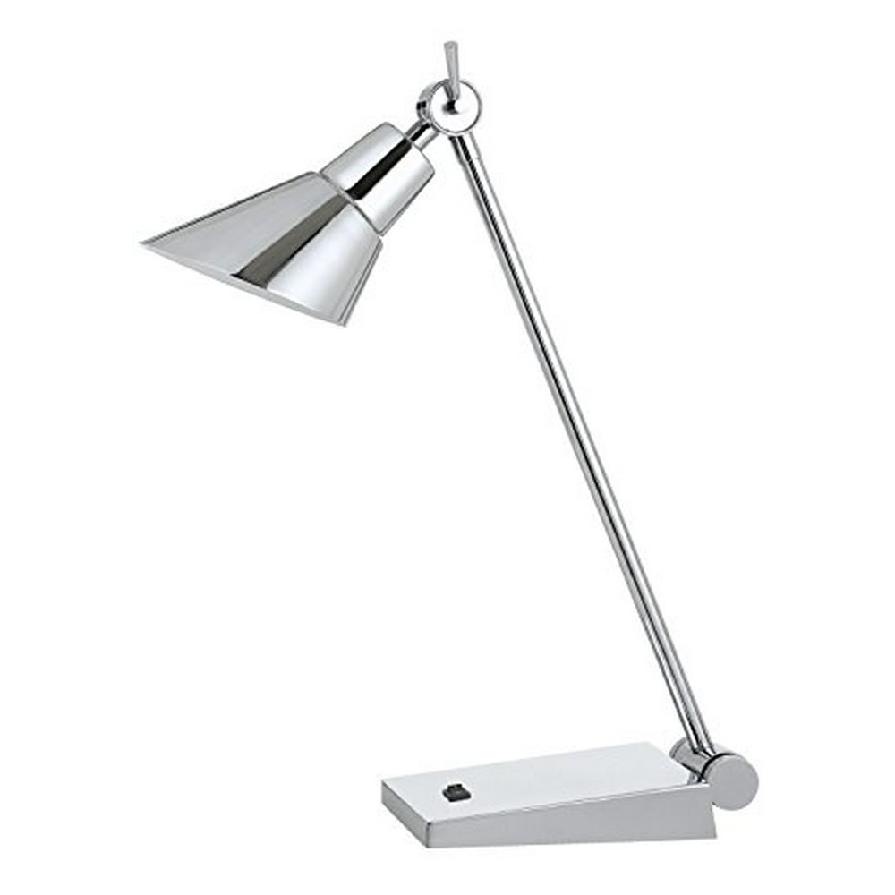 20" Height Metal Desk Lamp in ChromeColorChrome,FinishChrome