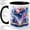 Black, variant on Galaxy Book Accent Mug, 11oz Ceramic Coffee Cup for Book Lovers