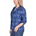 thumbnail image 3 of 3/4 Roll Tab Sleeve Y Neck Top, 3 of 3